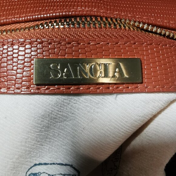 Alegra Camel/Gold Double Sided Lizard Crossbody #237 - Picture 9 of 15